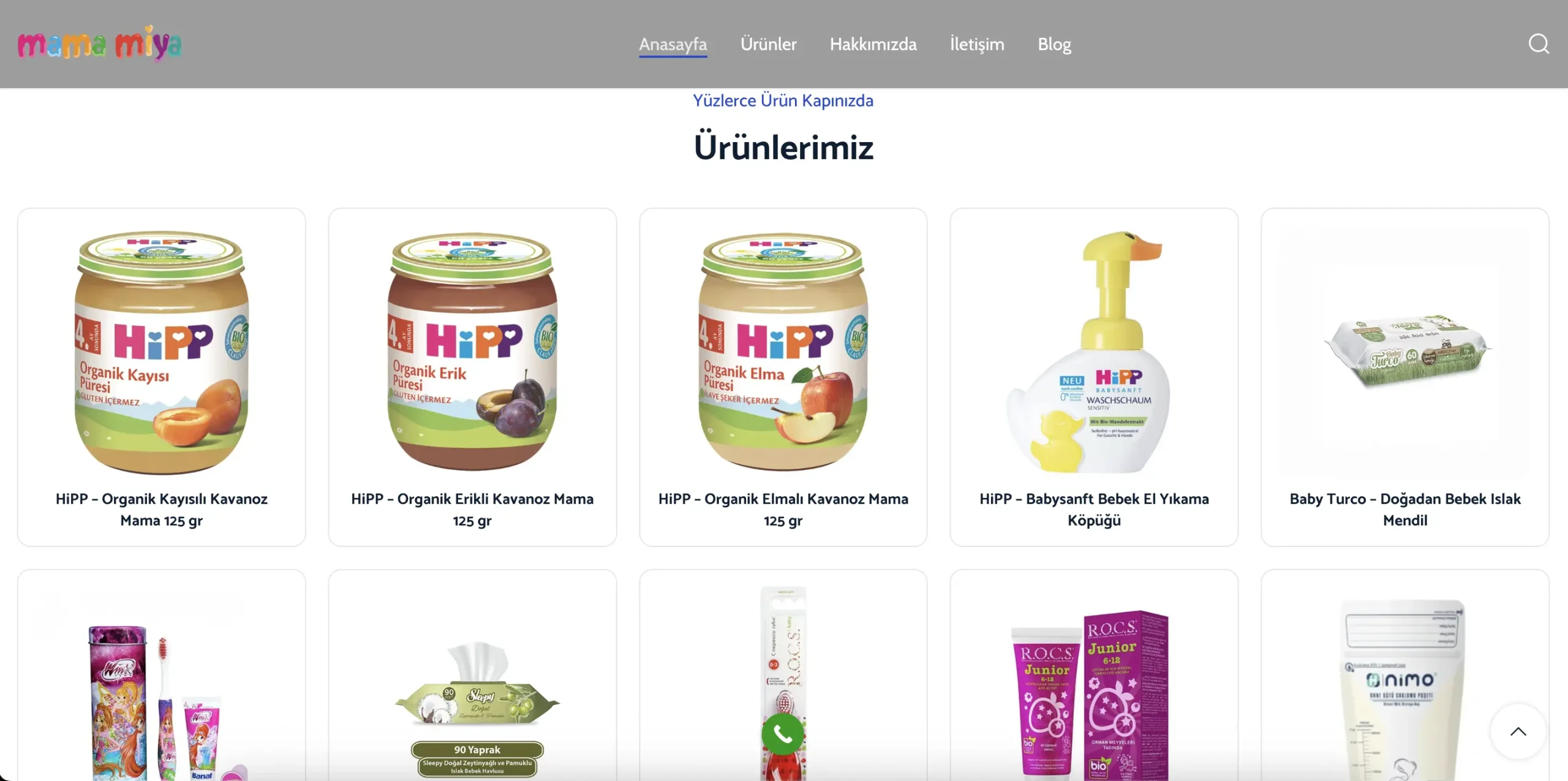 Mamamiya | E-Ticaret Sistemleri